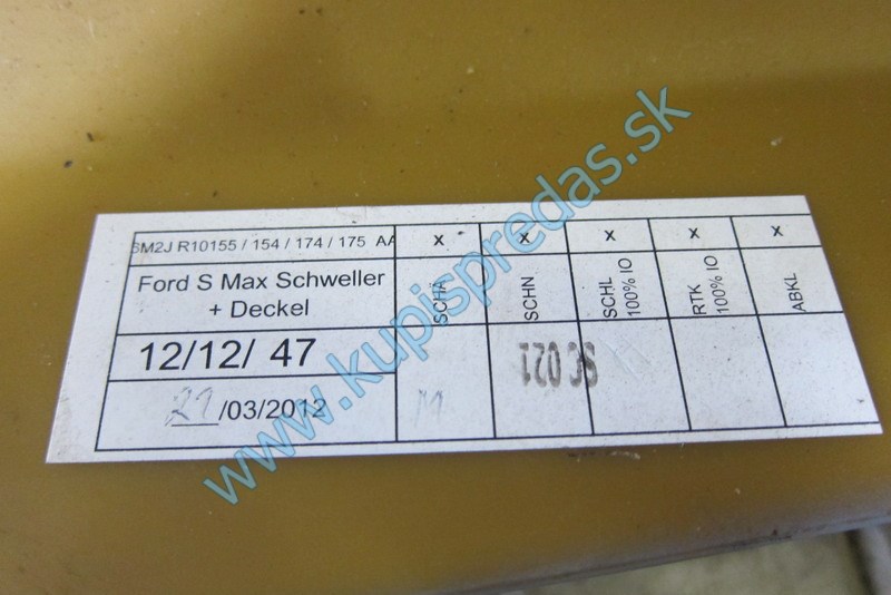 Prahová lišta pravá FORD S-MAX TITANIUM